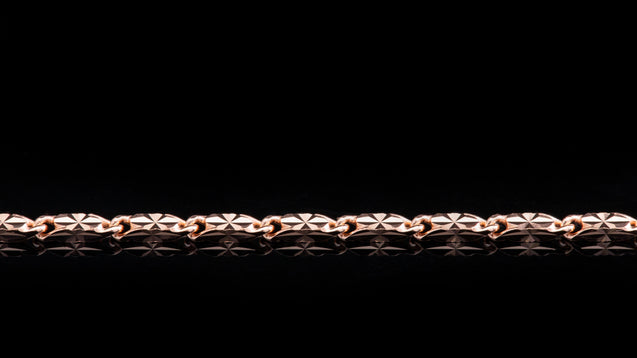 10K Rose Gold Butterfly Link Chain