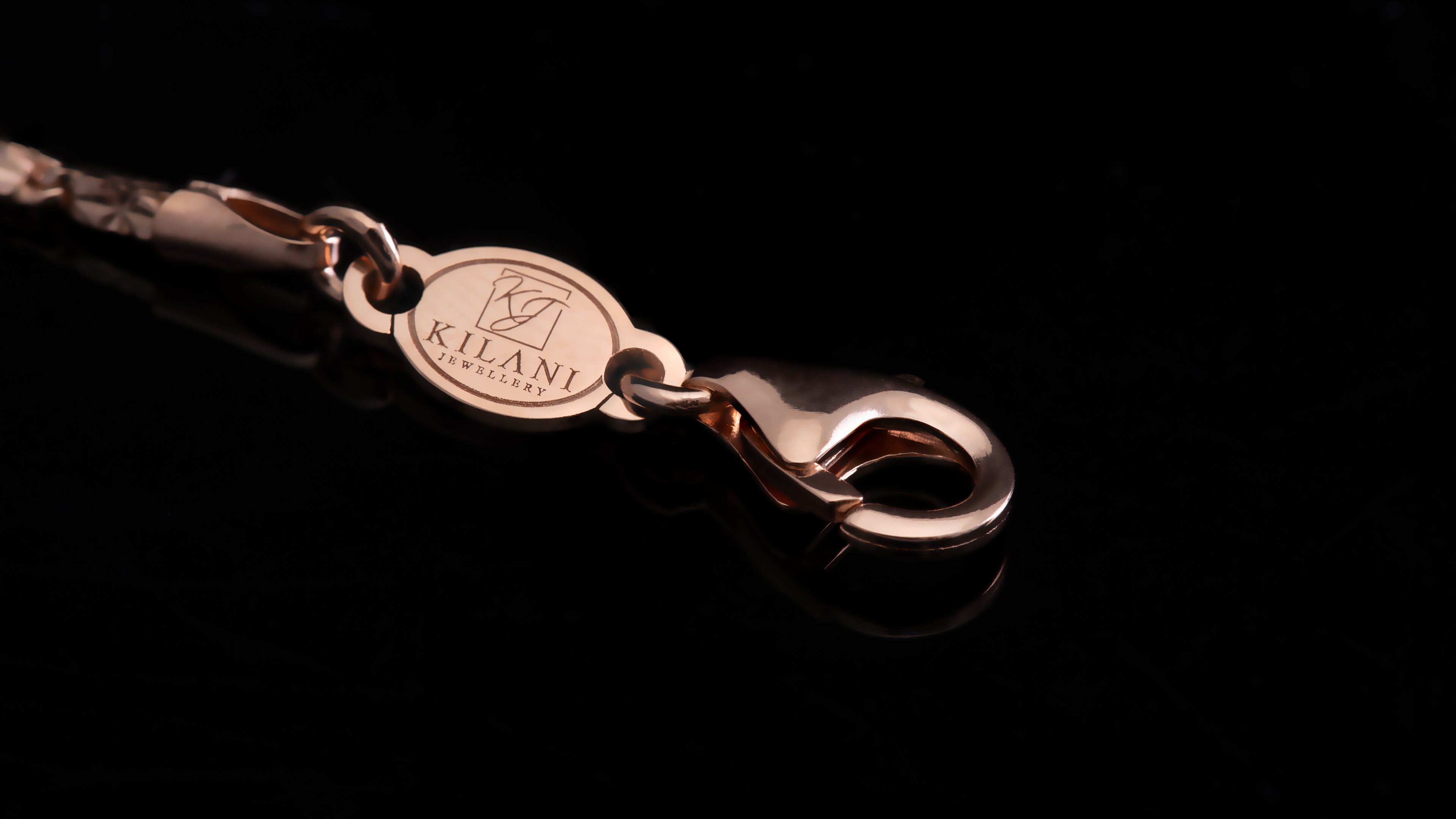 10K Rose Gold Butterfly Link Chain