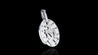 18K White Gold Virgin Mary Diamond Pendant