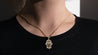 10K Yellow Gold Hamsa Hand Diamond Pendant