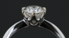 18K White Gold 6-Prong Solitaire Engagement Ring