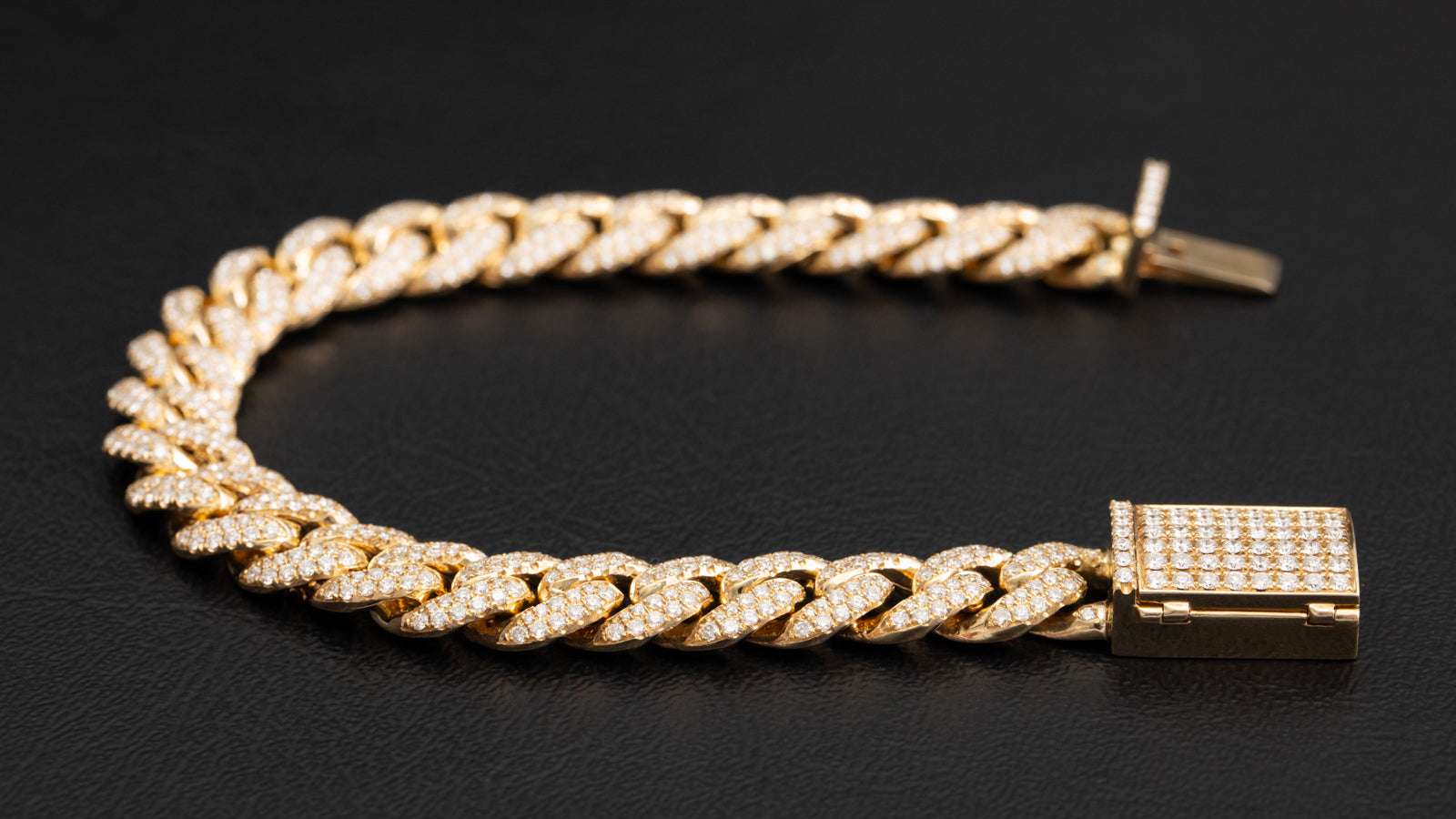 10k Yellow Gold Cuban Link Bracelets for Men for sale | eBay