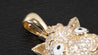 14K Yellow Gold Horse Chinese Zodiac Diamond Pendant