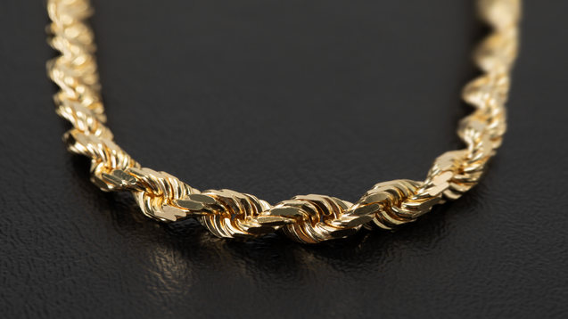 18K Yellow Gold Hatra Link Chain