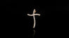 10K Yellow Gold Twisted Cross Diamond Pendant