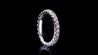 18K White Gold Ladies Eternity Diamond Band Ring