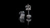 14K White Gold Kilani Signature Parallelogram Diamond Earrings