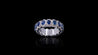 18K White Gold Blue Sapphire Eternity Band