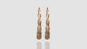 10K Yellow Gold Big Bamboo Hoop Earrings