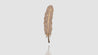 14K Yellow Gold Diamond Feather Brooch