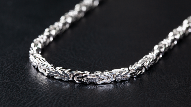 18K White Gold Babel Link Chain