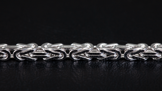 18K White Gold Babel Link Chain