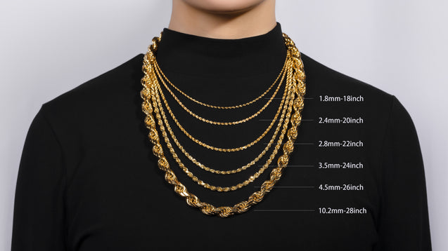 18K Yellow Gold Hatra Link Chain