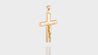 10K Yellow Gold 3D Large Crucifix Cross