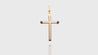 10K Yellow Gold Large Plain Cross