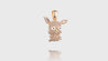 14k Yellow Gold Rabbit Chinese Zodiac Diamond Pendant