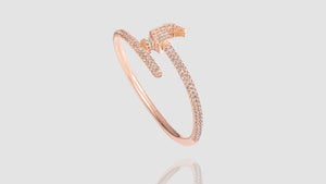 18K Rose Gold Diamond Chakoch Bangle Bracelet