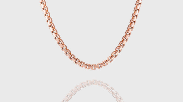 10K Rose Gold Ashor Link Chain