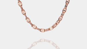 10K Rose Gold Ballerina Link Chain