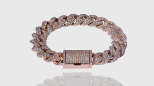 10K Rose Gold ToranoMAX™ Cuban Link Diamond Bracelet