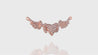 18K Rose Gold Diamond Flying Love Mom Heart Pendant