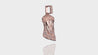 10K Rose Gold Jesus Head Diamond Pendant