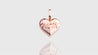 10K Rose Gold Mom Heart Pendant