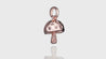 14K Rose Gold Diamond Mini Mushroom Charm Pendant