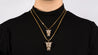 14k Yellow Gold Tiger Chinese Zodiac Diamond Pendant