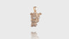 14k Yellow Gold Tiger Chinese Zodiac Diamond Pendant