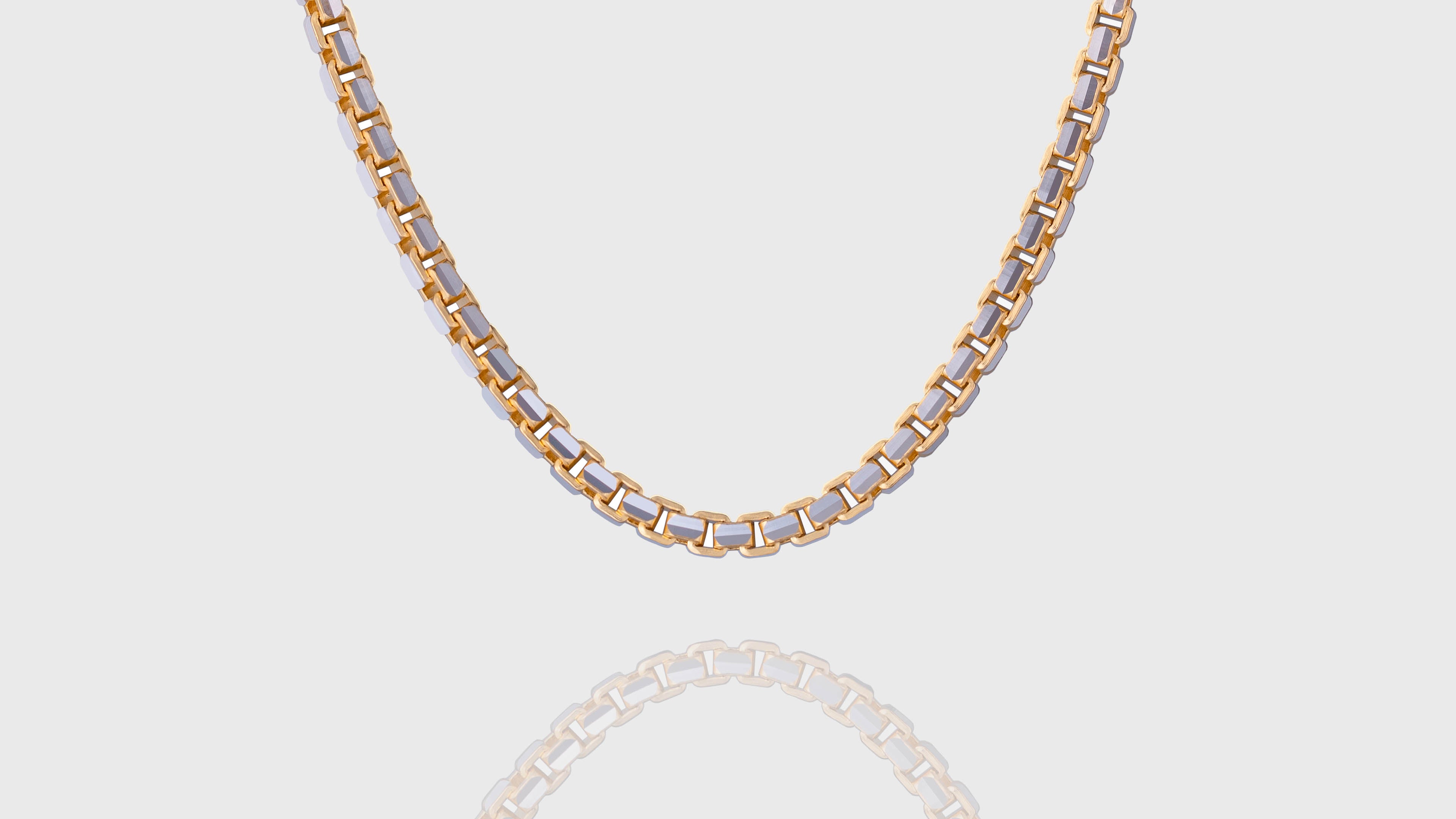 10K Two-Tone Gold Ashor Link Chain