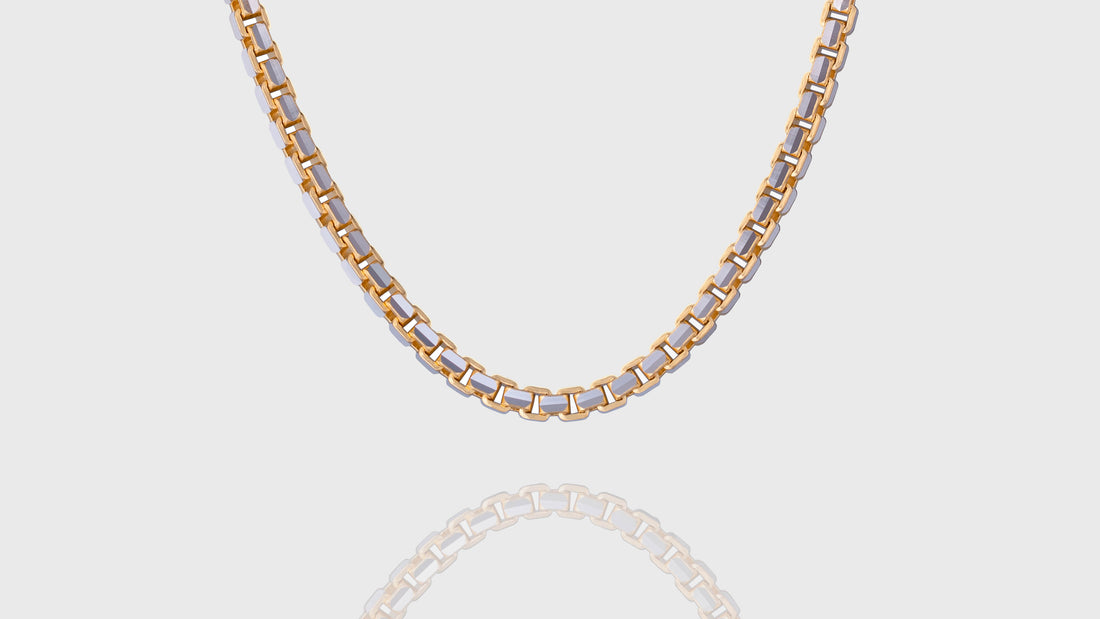 10K Two-Tone Gold Ashor Link Chain