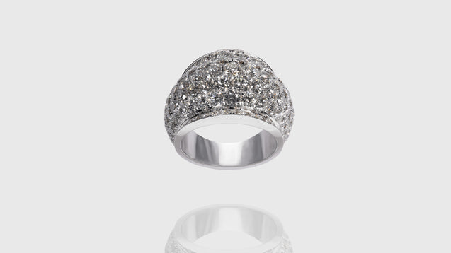 10K White Gold 360 Galaxy Diamond Ring