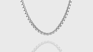 10K White Gold Ashor Link Chain