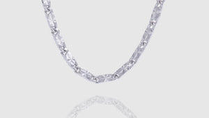 10K White Gold Butterfly Link Chain