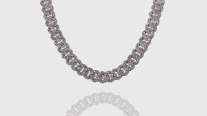 10K White Gold ToranoMAX™ Setting Diamond Cuban Link Chain