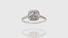 18K White Gold Kilani Signature Cushion Engagement Ring