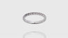 18K White Gold Open Wall Band Ring (0.43CT)