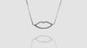 18K White Gold Lips Shape Diamond Necklace