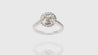 18K White Gold Kilani Signature Round Engagement Ring