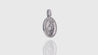 18K White Gold Virgin Mary Diamond Pendant