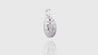 18K White Gold Virgin Mary Diamond Pendant