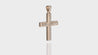 14K Yellow Gold 3D Cross Diamond Pendant