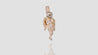 10K Yellow Gold Angel Diamond Pendant