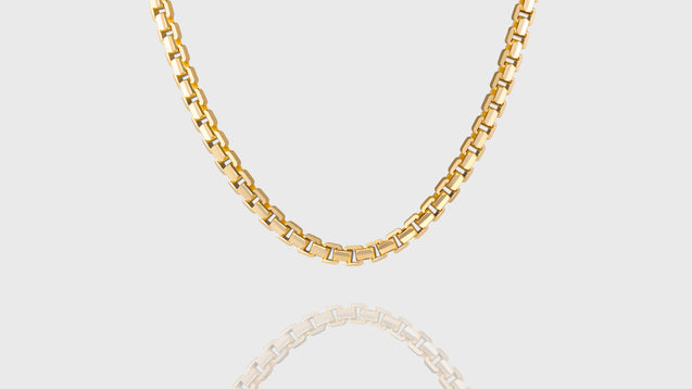 10K Yellow Gold Ashor Link Chain