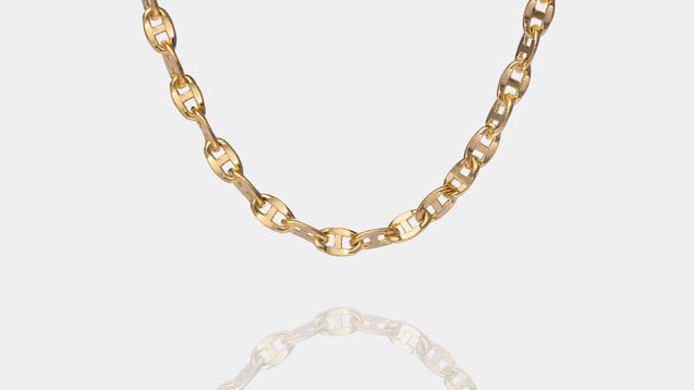 10K Yellow Gold Ballerina Link Chain