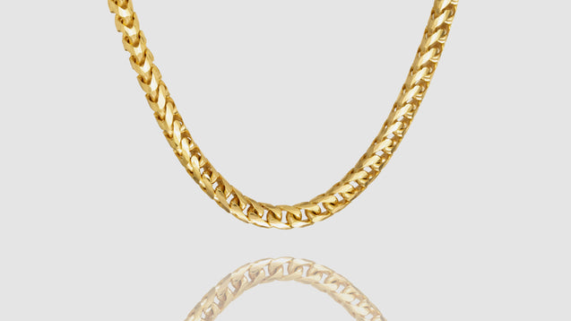 18K Yellow Gold Basra Link Chain