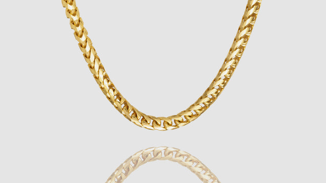 10K Yellow Gold Basra Link Chain