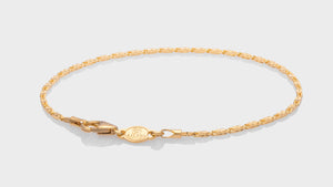 10K Yellow Gold Butterfly Link Bracelet