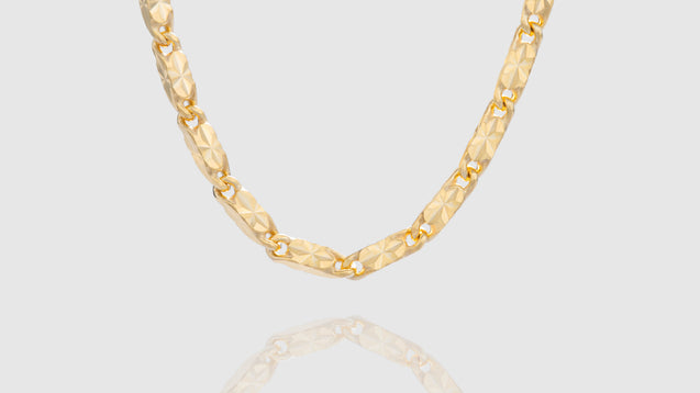 10K Yellow Gold Butterfly Link Chain